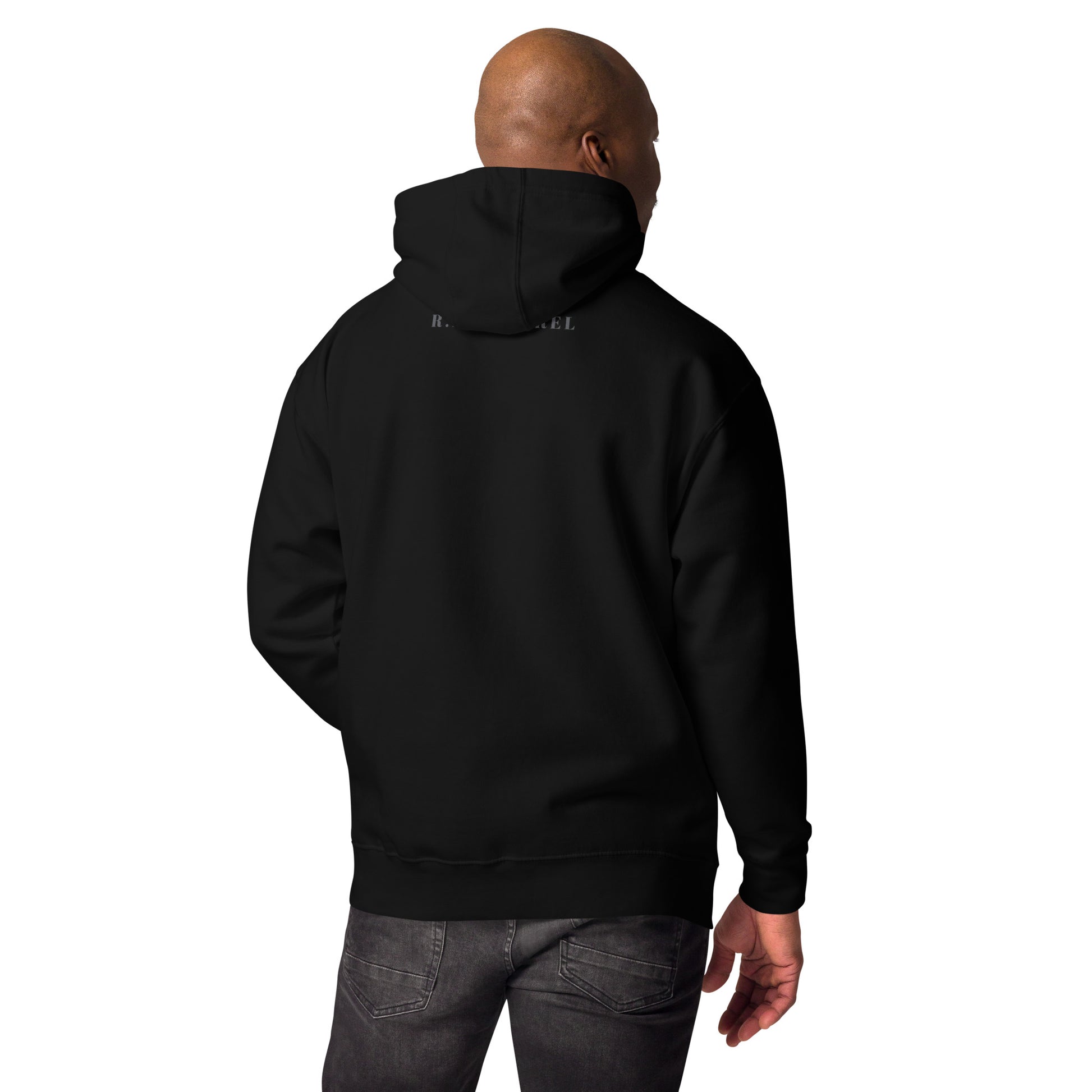 Moonhaven Hoodie image 2 in Black, size M, showing back view for the Cancer design.