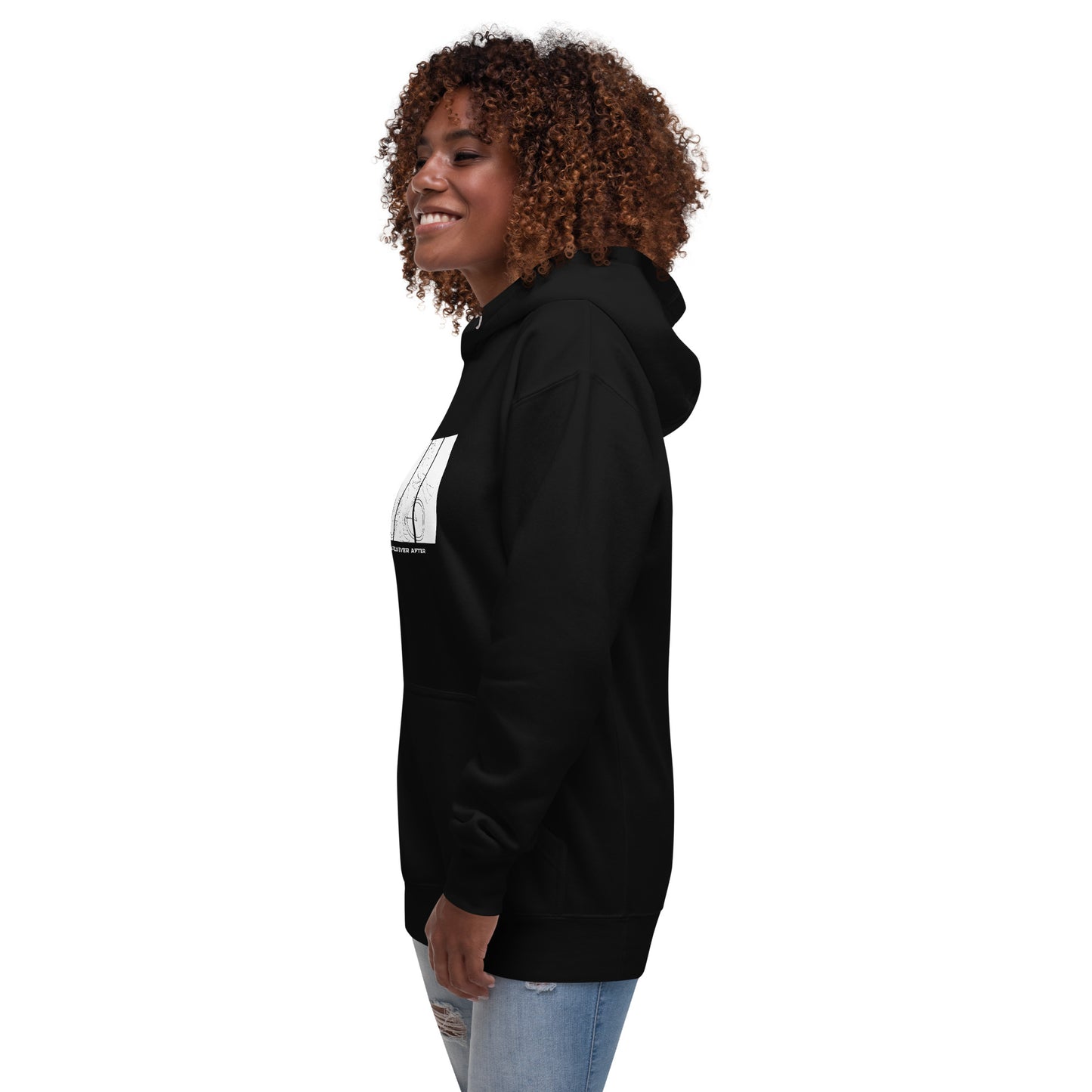 Ever After Hoodie - Left Placement product image 7 in Navy Blazer, size S, with front view, left-side angle and left placement.
