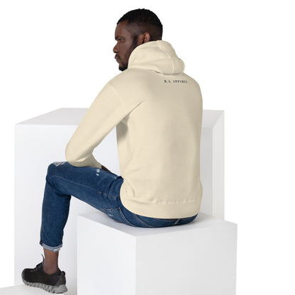 Urban Hoodie - Left Placement product image 28 in Vintage Black, size XL, with back view and left placement.