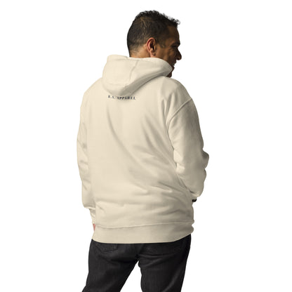 Innerline Hoodie - Left Placement image 22 in Charcoal Heather, size XL, showing back view for the Look Within design.