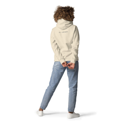 Quiet Peace Hoodie - Left Placement by R.A. Apparel, image 28, back view, Vintage Black, size XL, left placement.