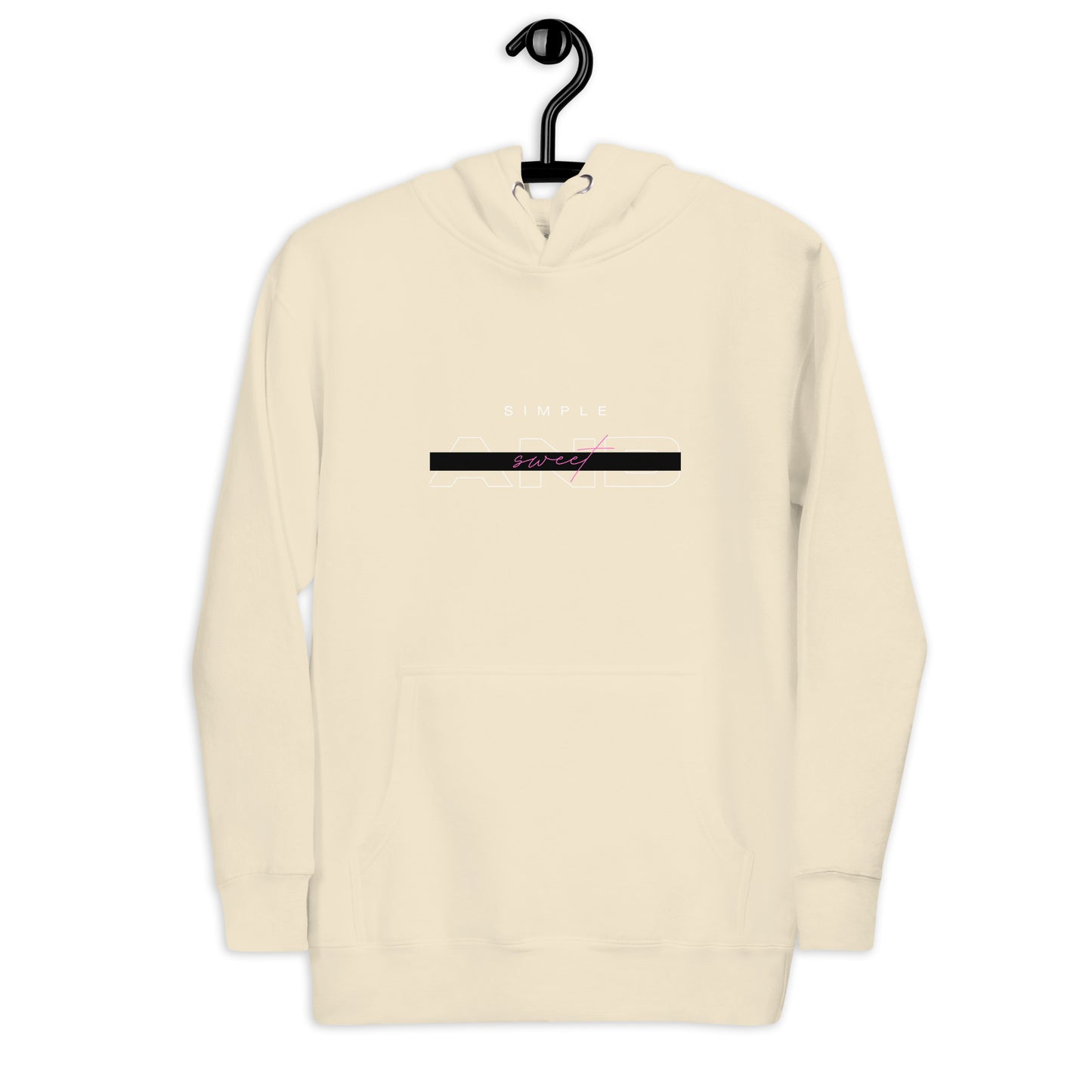 Image 37 of Forest Green Sweet Minimal Hoodie - Left Placement, size S, with Simple and Sweet artwork visible in front view.