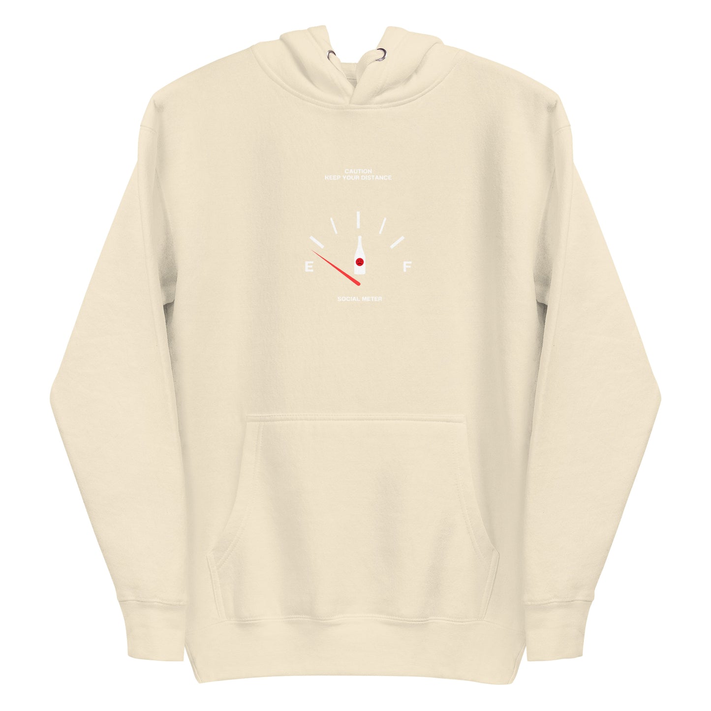 Social Static Hoodie - Left Placement product image 23 in Vintage Black, size 2XL, with front view and left placement.