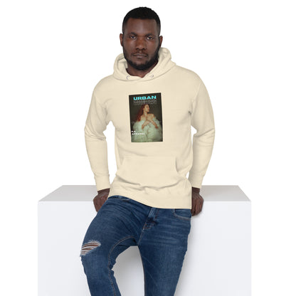 Image 29 of Vintage Black Urban Hoodie - Left Placement, size 2XL, with Urban artwork visible in front view.