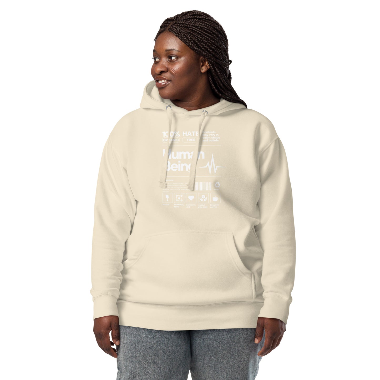 Human Form Hoodie - Left Placement by R.A. Apparel, image 28, front view, Team Royal, size L, left placement.