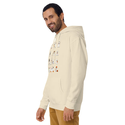 Spectral Hoodie - Left Placement product image 58 in Team Red, size XL, with front view, left-side angle and left placement.