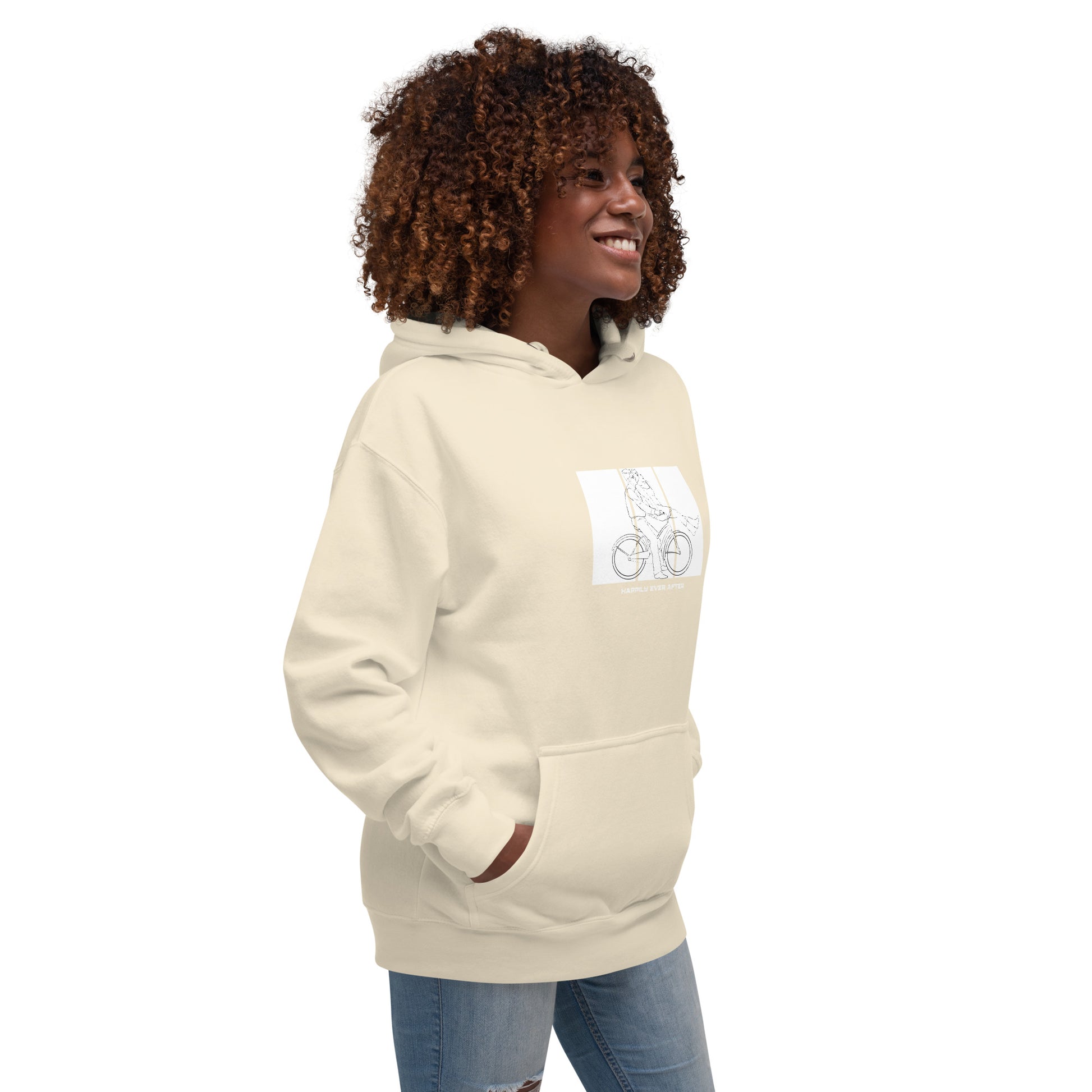 Ever After Hoodie - Left Placement product image 60 in Dusty Rose, size 3XL, with front view, right-side angle and left placement.
