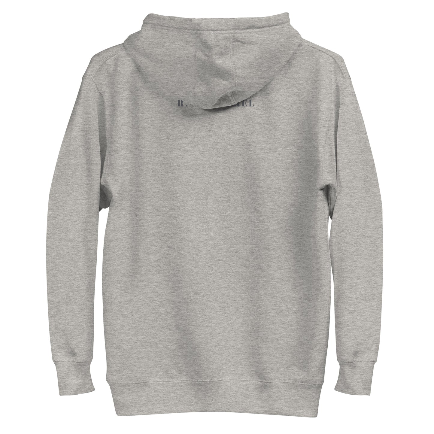 Social Static Hoodie - Left Placement image 4: Black version, size XL with back view of the Social Meter range.
