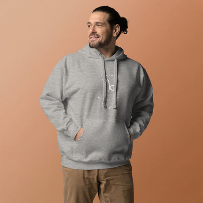 Montaire Hoodie image 48: Team Red version, size L with front view of the Capricorn range.