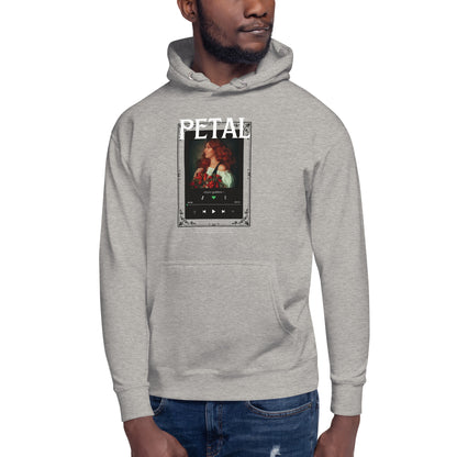 Petaline Hoodie - Left Placement 51 image 3: Black version, size L with front view of the Petal range.