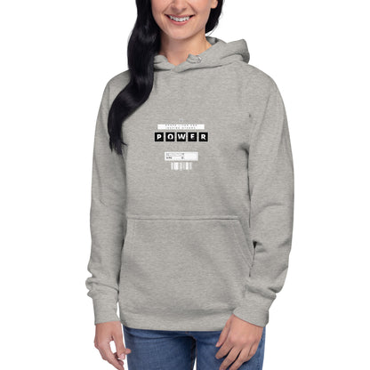 Impact Form Hoodie - Left Placement image 21: Charcoal Heather version, size L with front view of the Shape Lives range.
