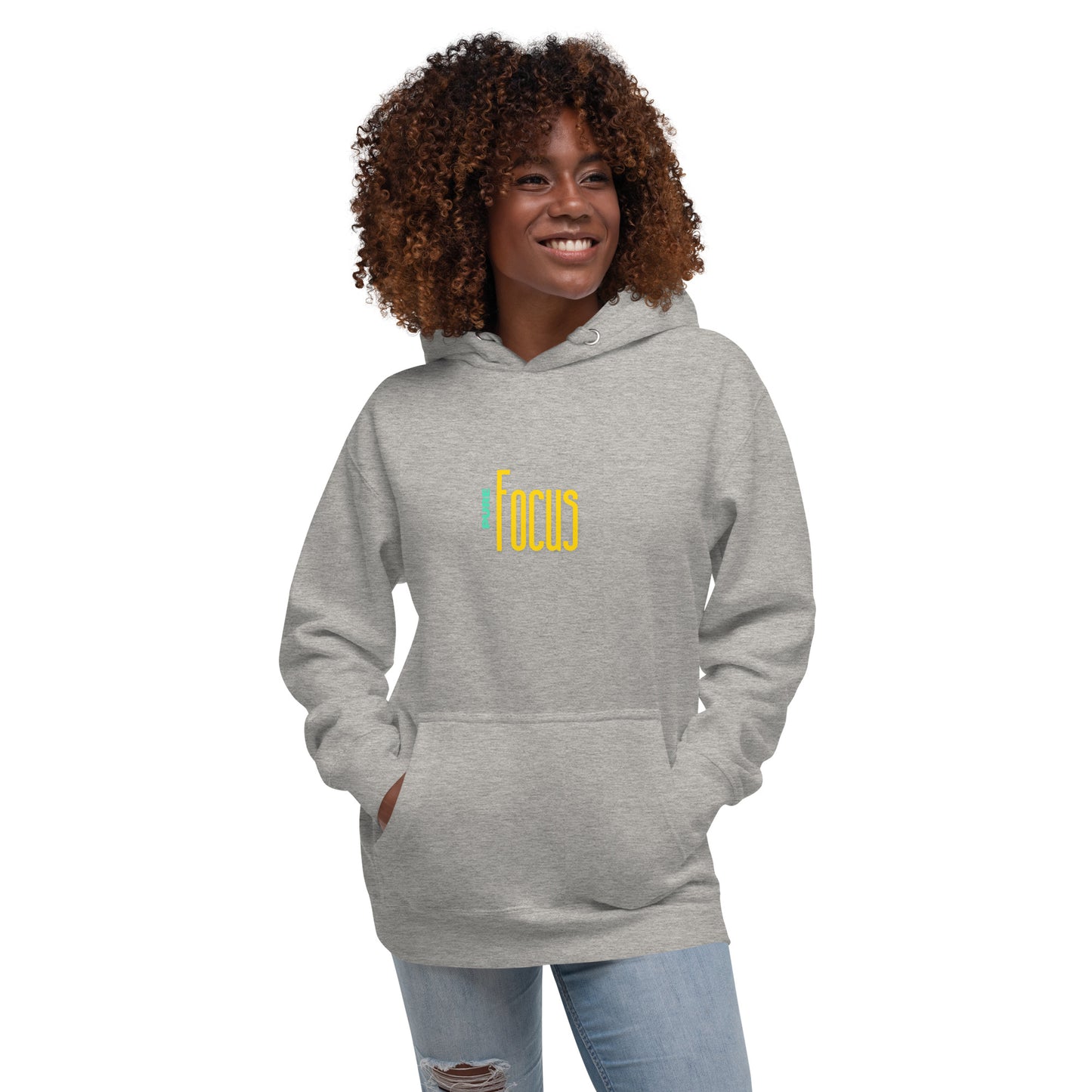 Focusline Hoodie - Left Placement product image 5 in Black, size 2XL, with front view and left placement.