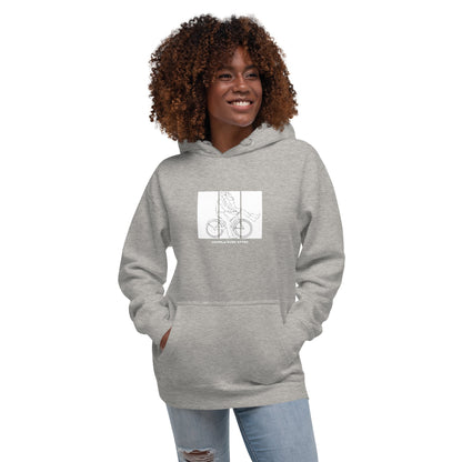 Ever After Hoodie - Left Placement image 9: Navy Blazer version, size L with front view of the Happily Ever After range.