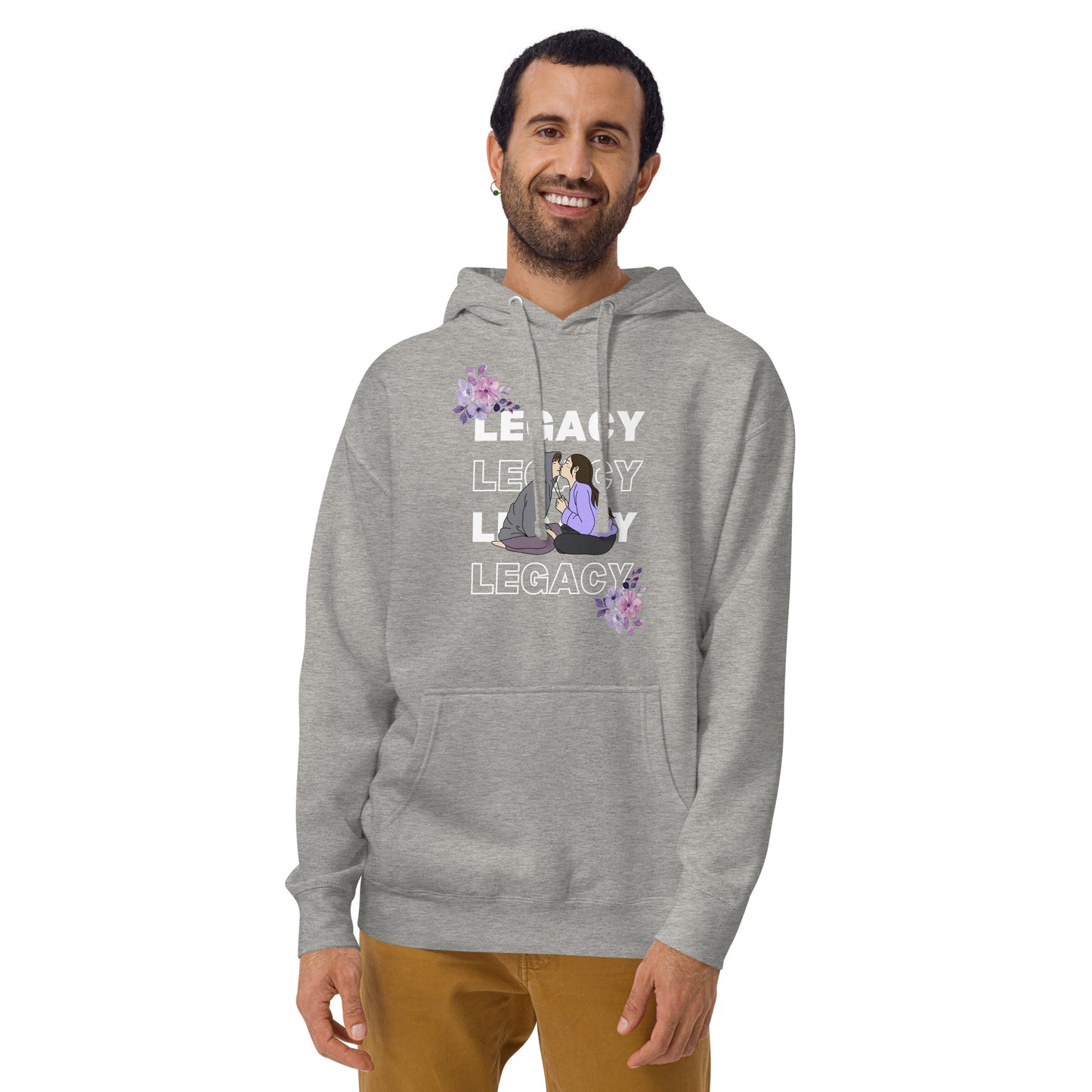 Heirloom Hoodie - Left Placement product image 7 in Navy Blazer, size L, with front view and left placement.