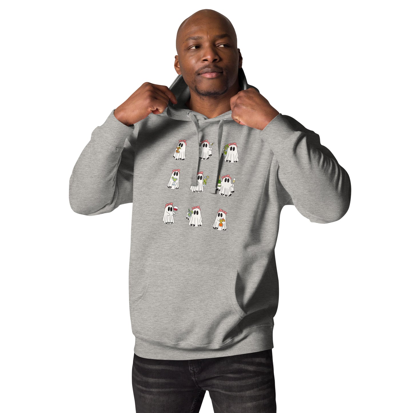 Little Haunts Hoodie - Left Placement image 5 in Navy Blazer, size S, showing front view for the Ghosties 1 design.