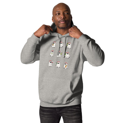 Little Haunts Hoodie - Left Placement image 5 in Navy Blazer, size S, showing front view for the Ghosties 1 design.