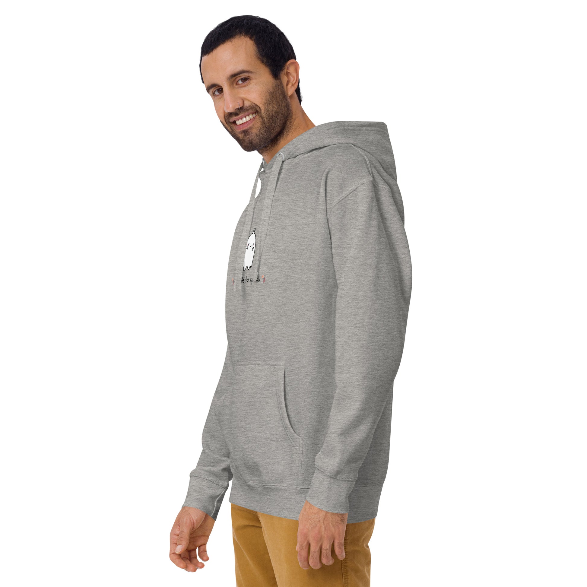 Cute Haunt Hoodie - Left Placement image 11 in Navy Blazer, size 2XL, showing front view, left-side angle for the Too Cute to Spook design.