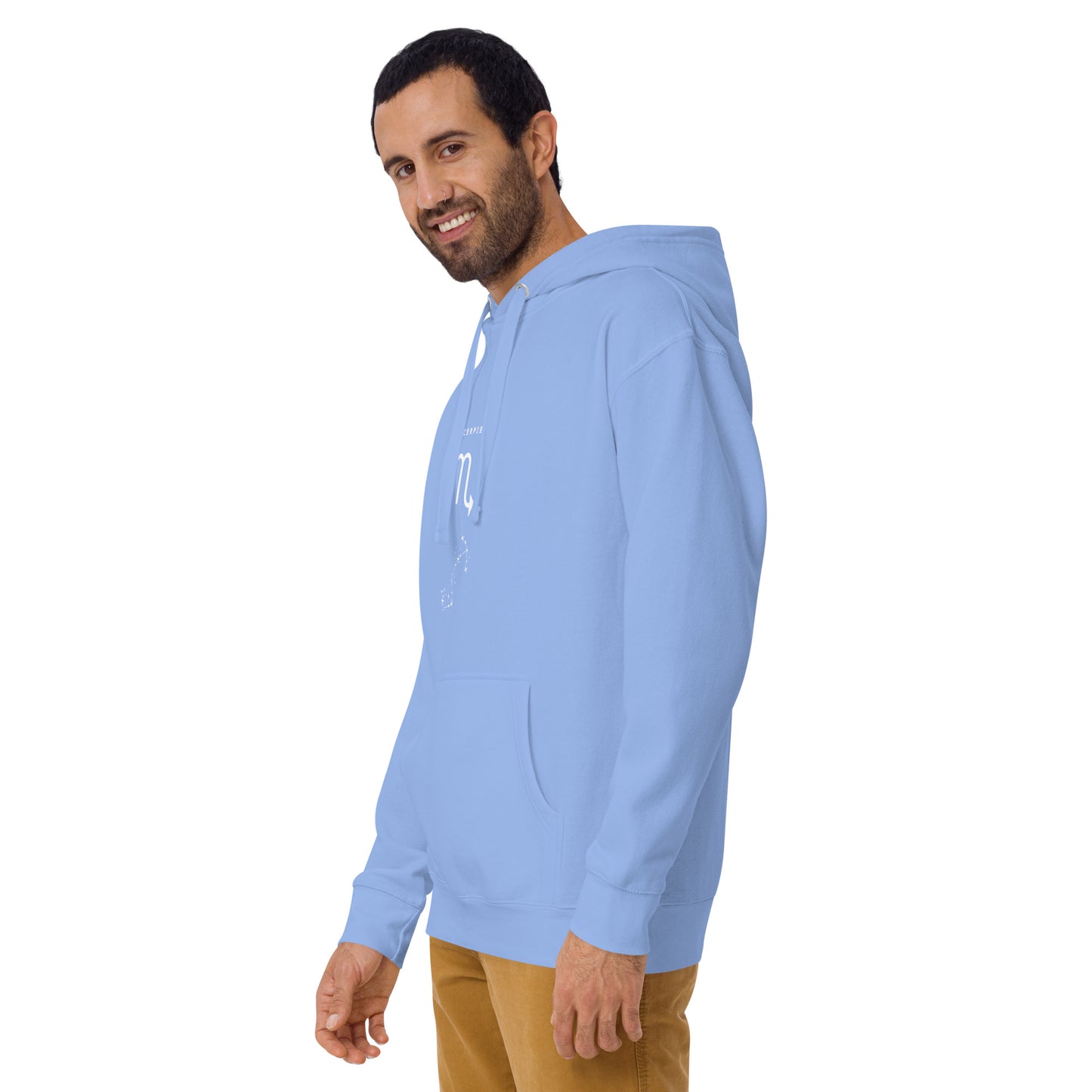 Sabletide Hoodie - Left Placement image 63: Latte version, size L with front view, left-side angle of the Scorpio range.