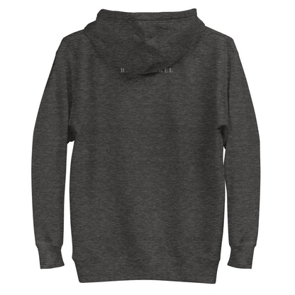 Social Static Hoodie - Left Placement image 6 in Black, size 3XL, showing back view for the Social Meter design.