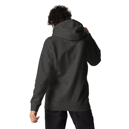 Solmane Hoodie - Left Placement product image 6 in Navy Blazer, size S, with back view and left placement.