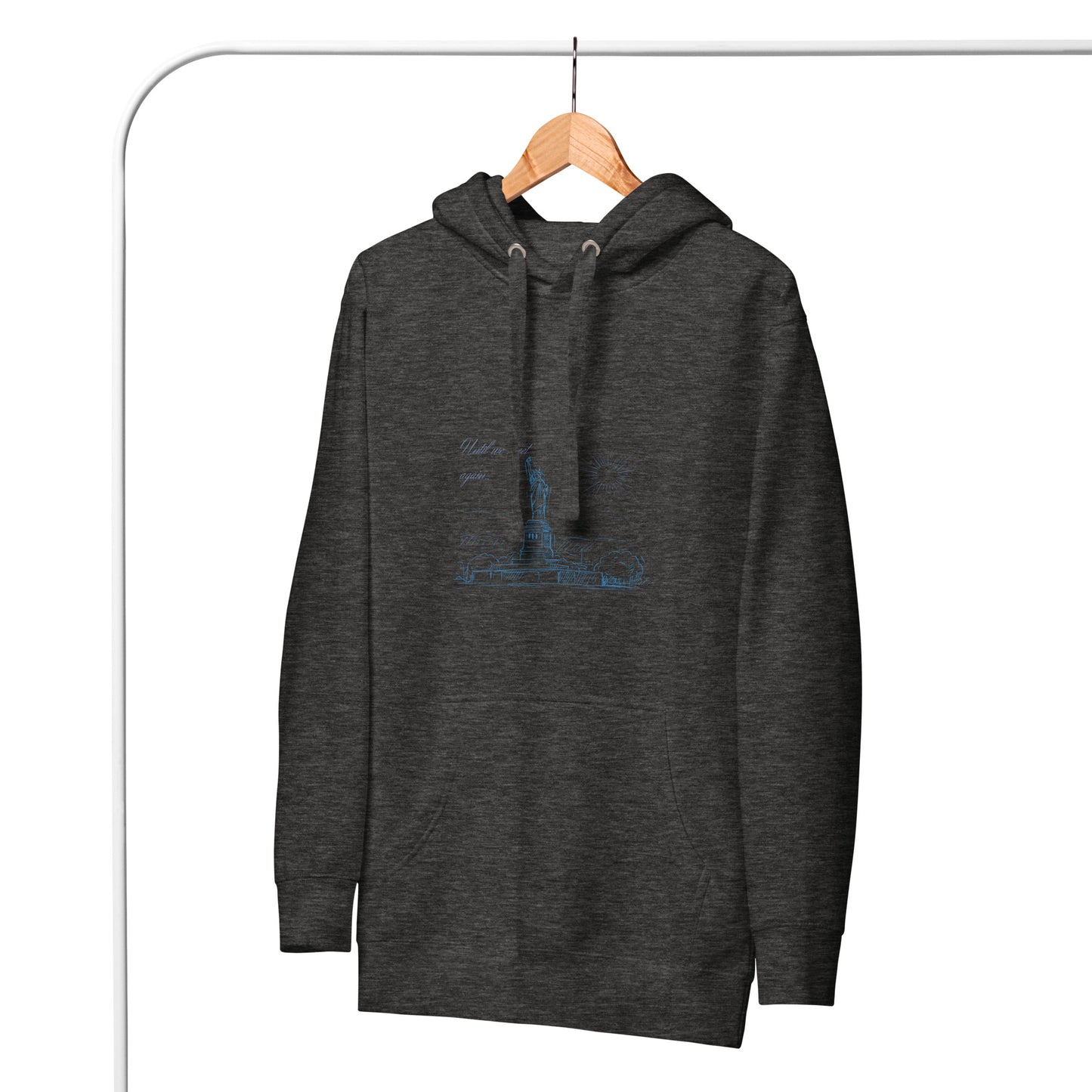 Farewell Bloom Hoodie - Left Placement image 6: Black version, size 3XL with front view of the Until We Meet Again range.