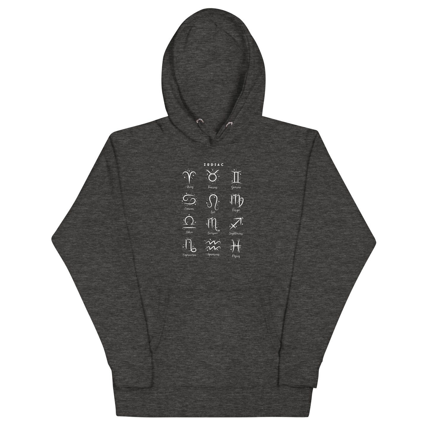 Astral Circle Hoodie - Left Placement by R.A. Apparel, image 5, front view, Black, size 2XL, left placement.