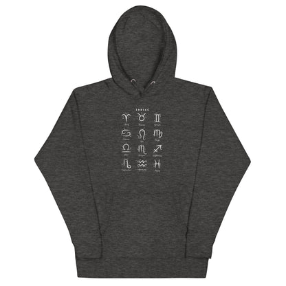 Astral Circle Hoodie - Left Placement by R.A. Apparel, image 5, front view, Black, size 2XL, left placement.