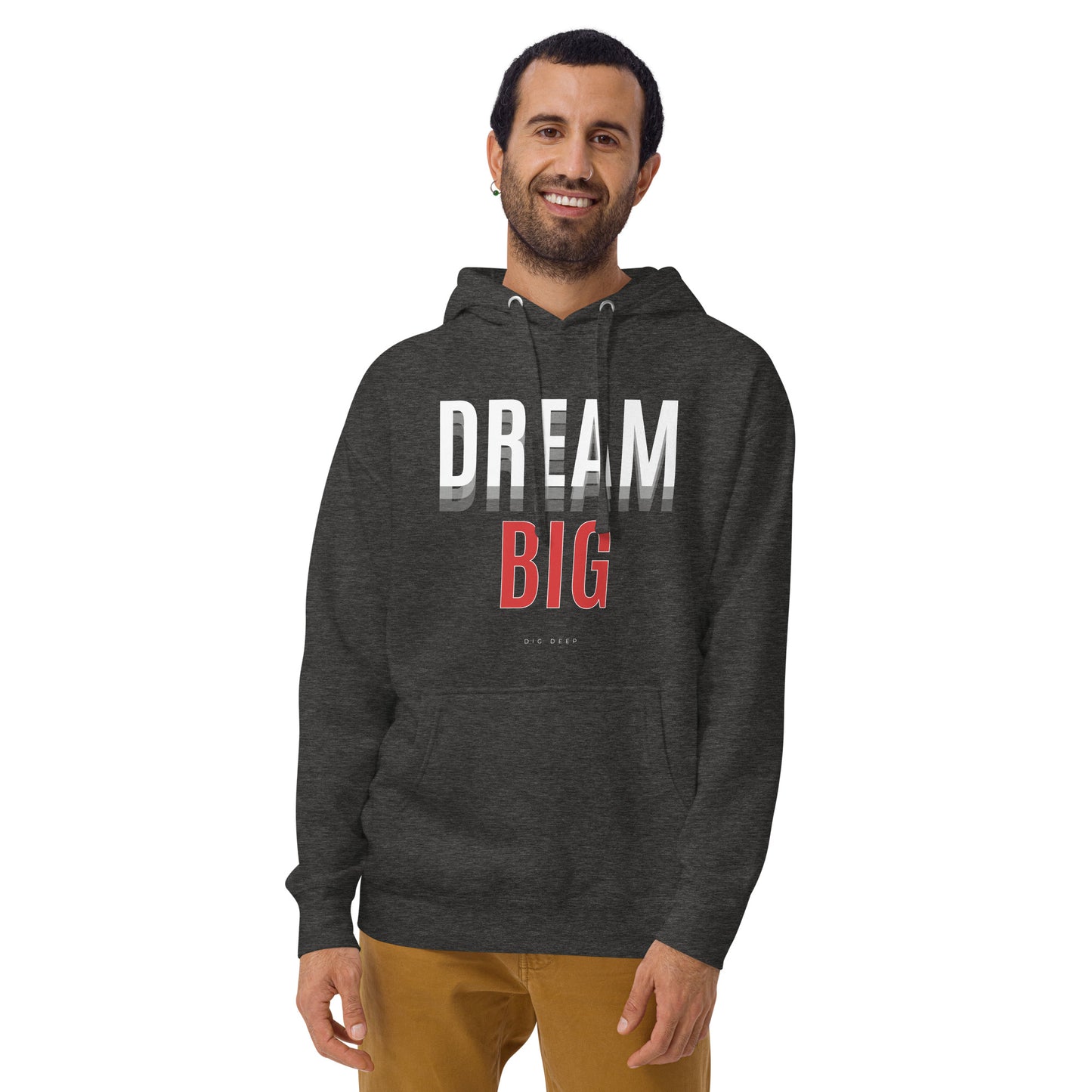 Skyline Dream Hoodie - Left Placement image 9 in Navy Blazer, size XL, showing front view for the Dream Big design.
