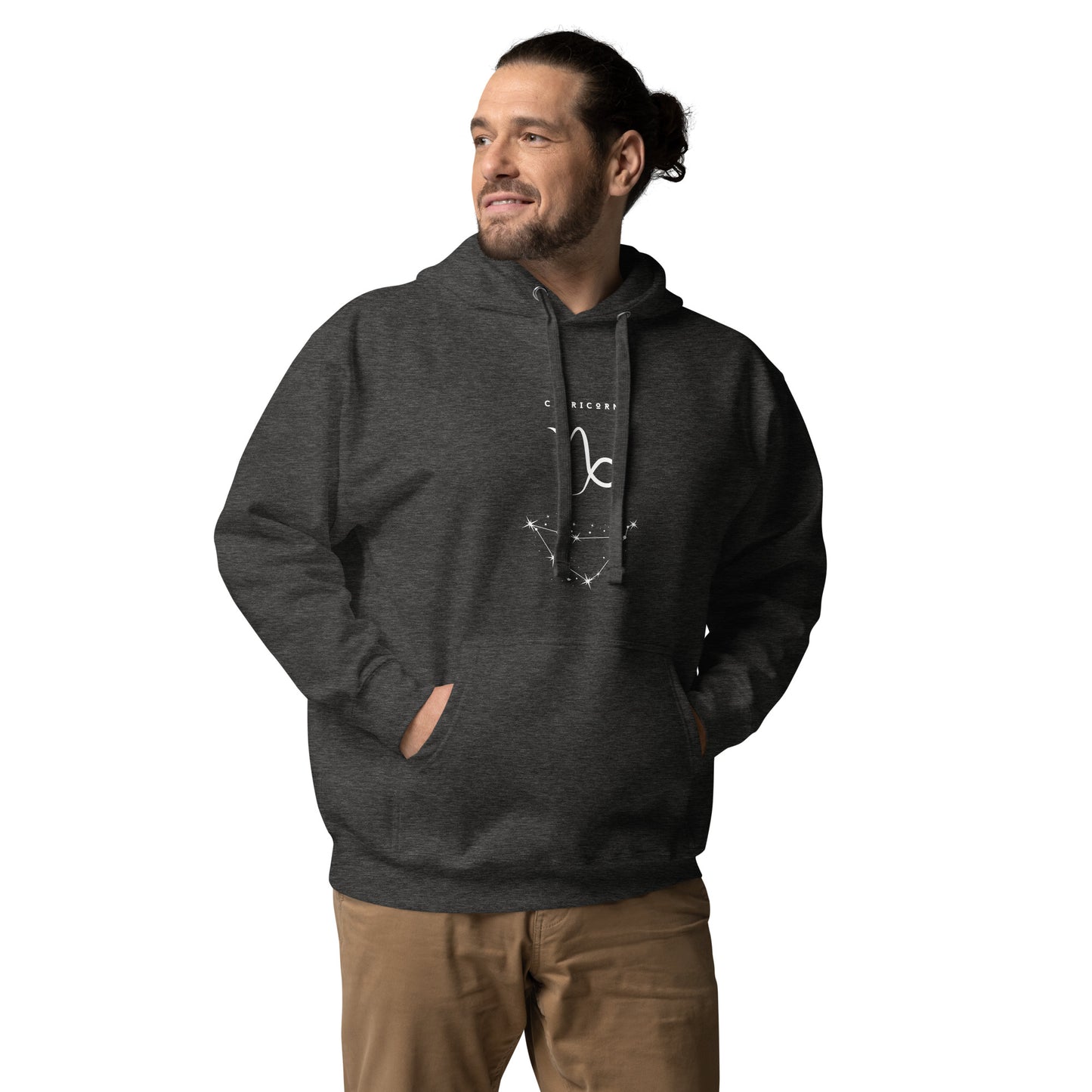 Image 10 of Navy Blazer Montaire Hoodie, size 2XL, with Capricorn artwork visible in front view.