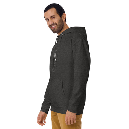 Sabletide Hoodie - Left Placement image 15: Maroon version, size 2XL with front view, left-side angle of the Scorpio range.