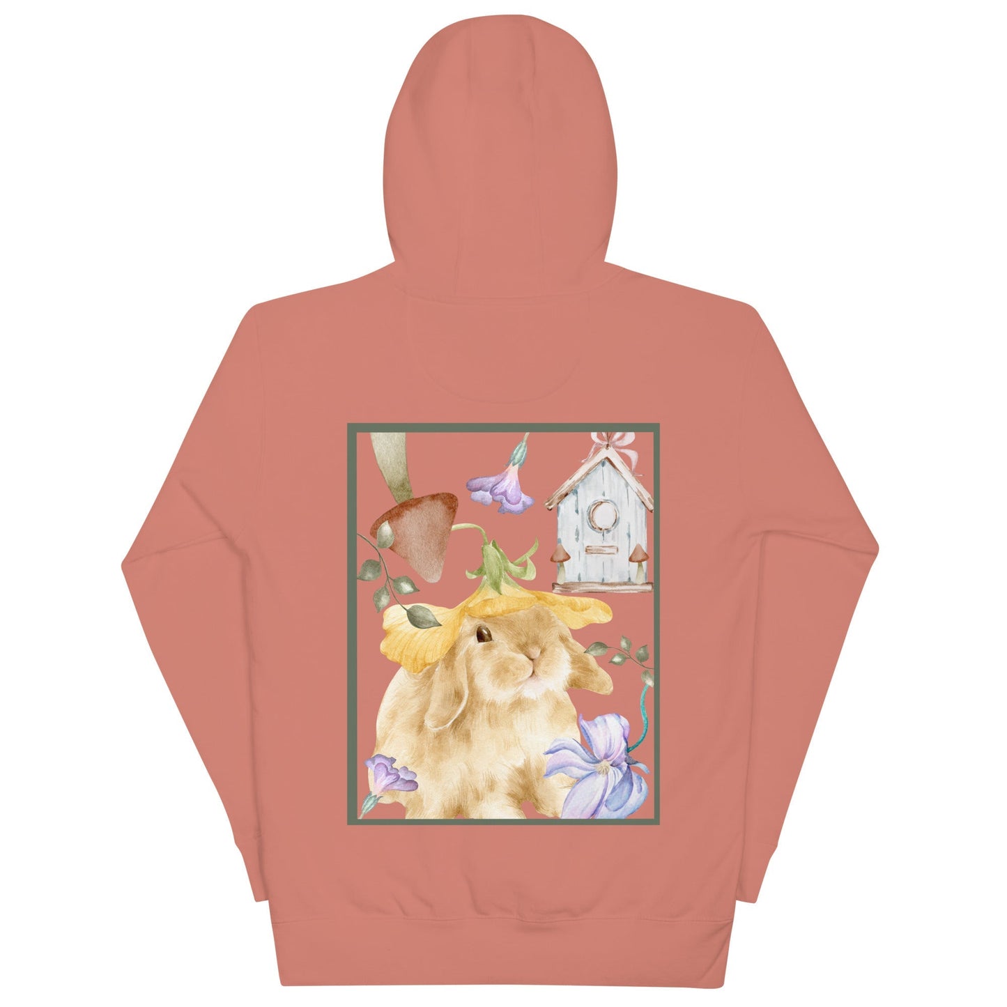 Meadow Club Hoodie - Left Placement 126 image 11 in Navy Blazer, size 2XL, showing back view for the Bunny Collage design.