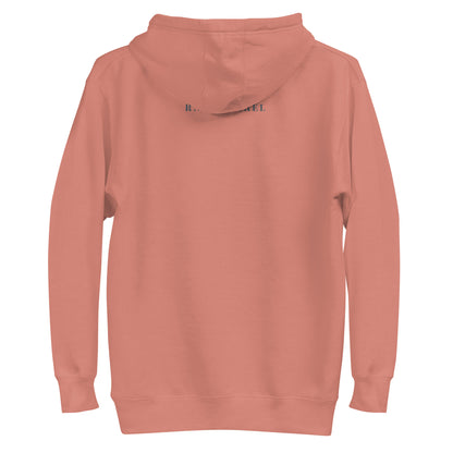 Social Static Hoodie - Left Placement product image 10 in Navy Blazer, size XL, with back view and left placement.