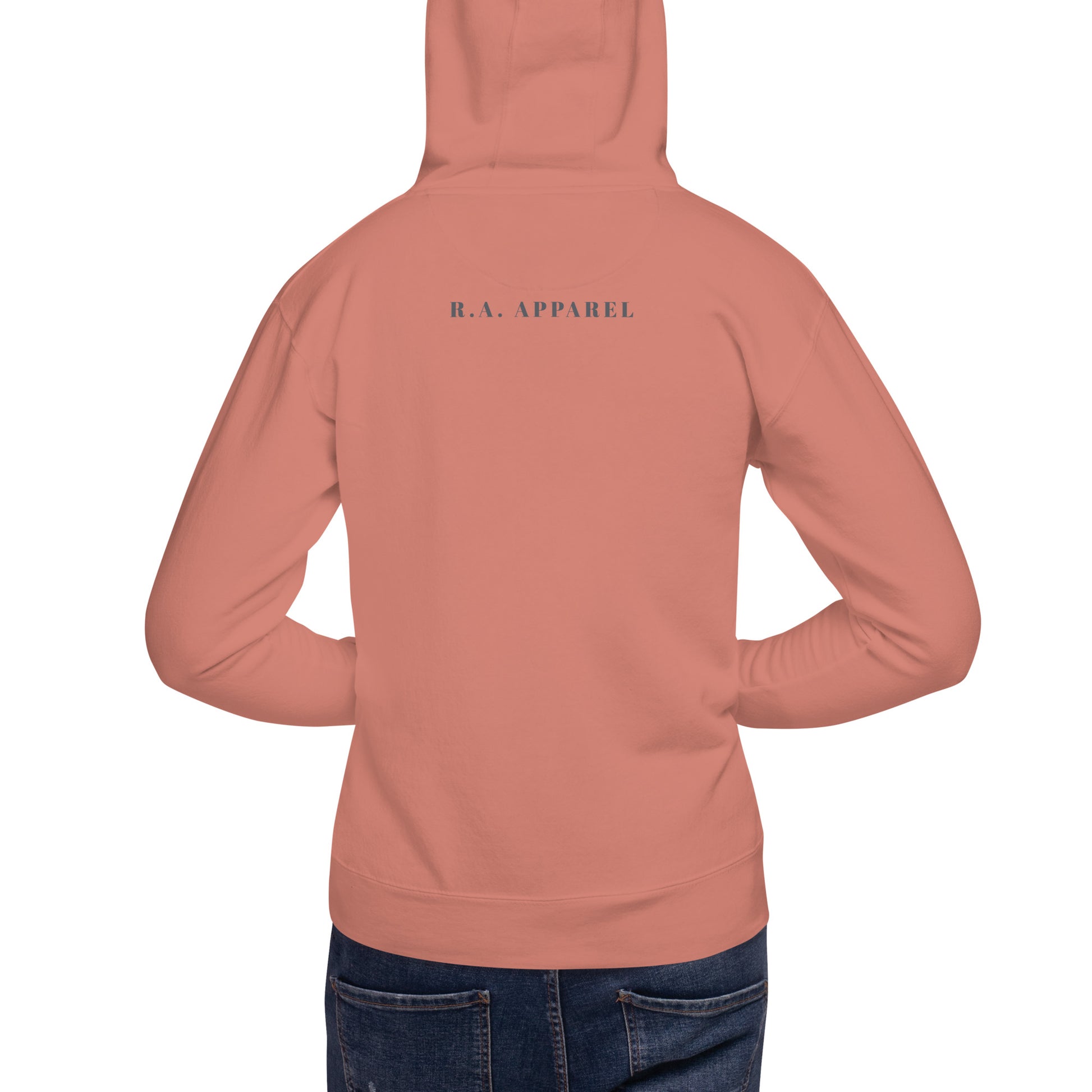 Limitless Hoodie - Left Placement image 10: Navy Blazer version, size XL with back view of the No Limits range.