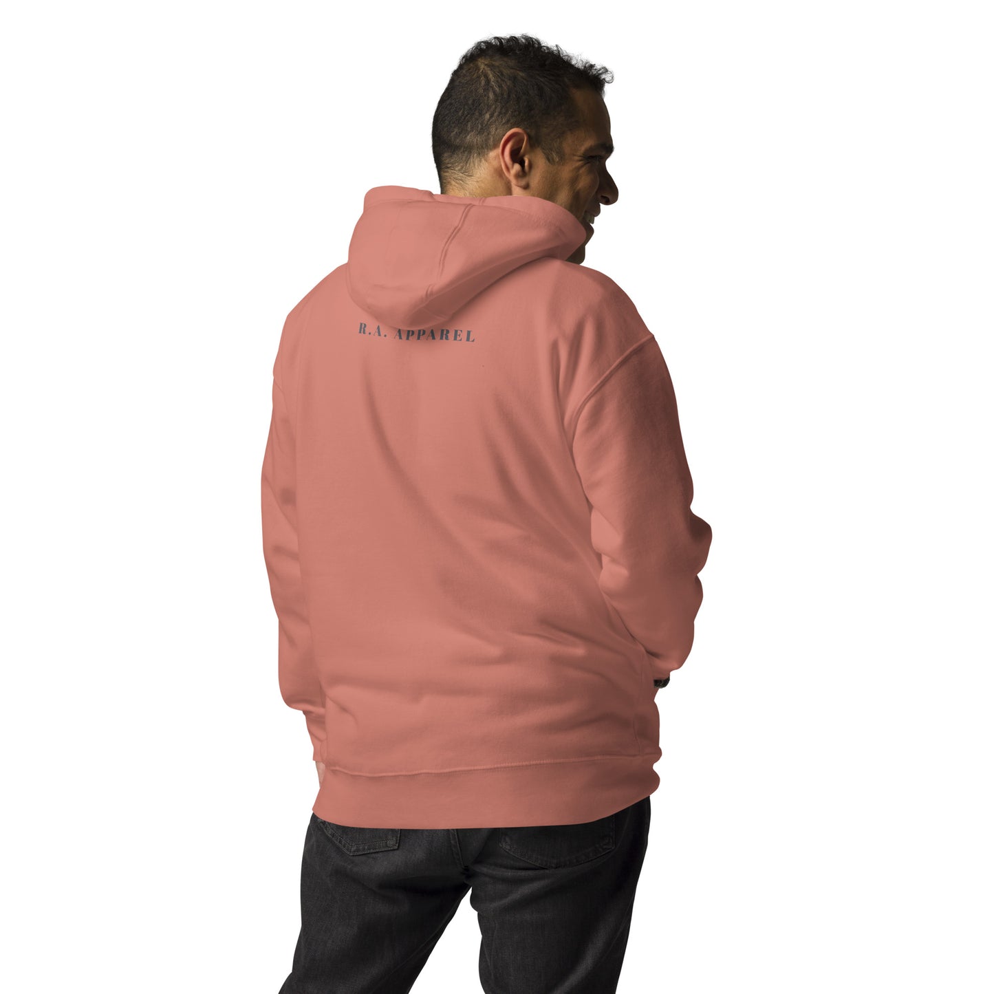 Image 12 of Navy Blazer Forward Kind Hoodie - Left Placement, size 3XL, with Pay It Forward artwork visible in back view.