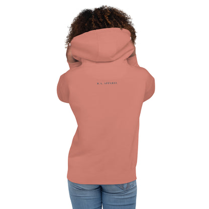 Boo Luxe Hoodie - Left Placement image 18 in Team Royal, size L, showing back view for the Fa Boo Lous design.