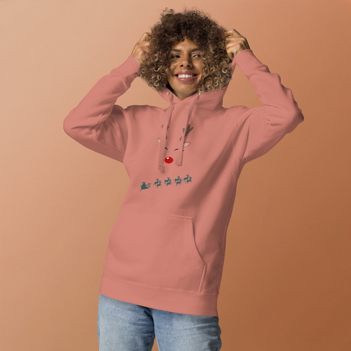 Northern Run Hoodie - Left Placement by R.A. Apparel, image 10, front view, Maroon, size XL, left placement.