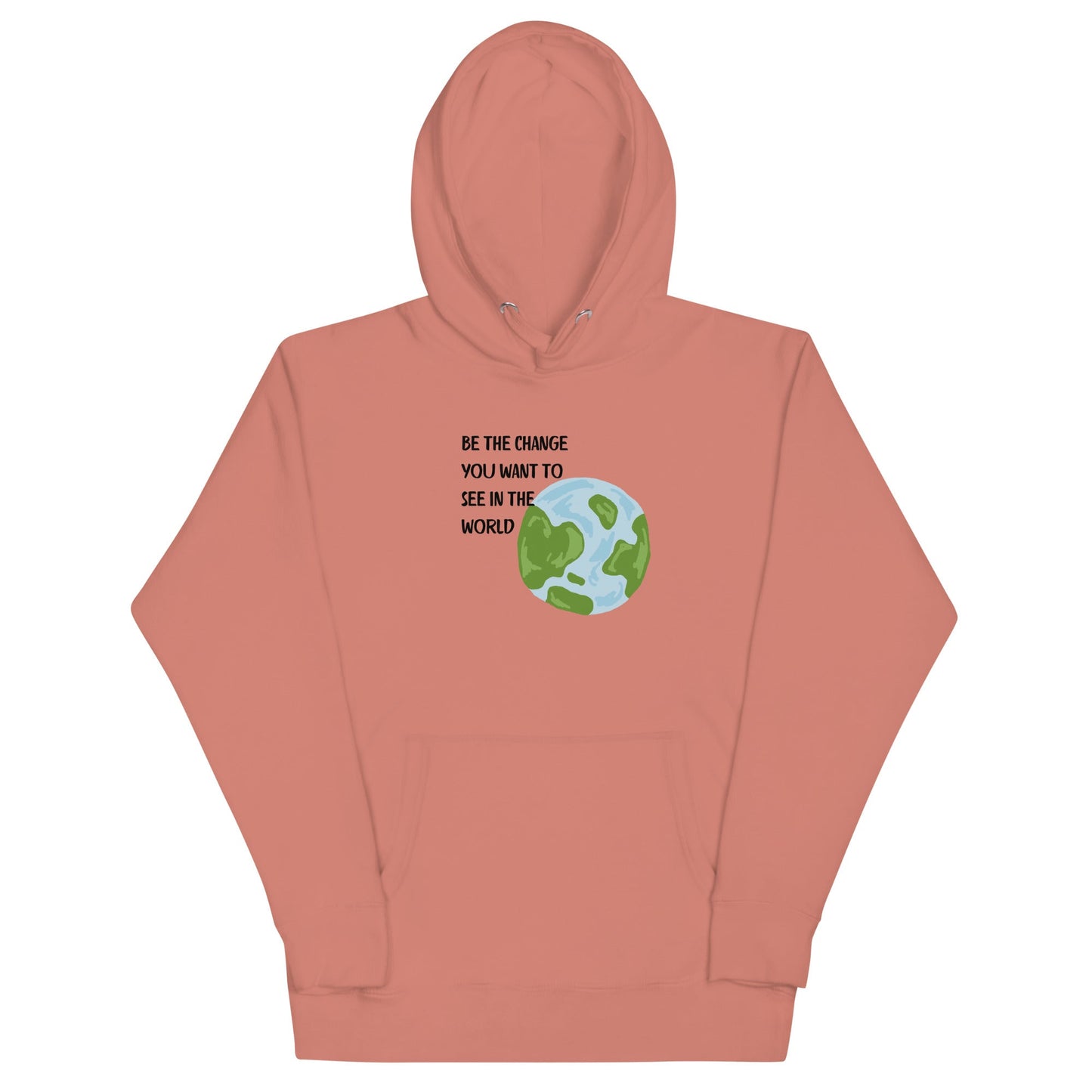 Change Signal Hoodie - Left Placement image 9 in Vintage Black, size XL, showing front view for the Be the Change design.