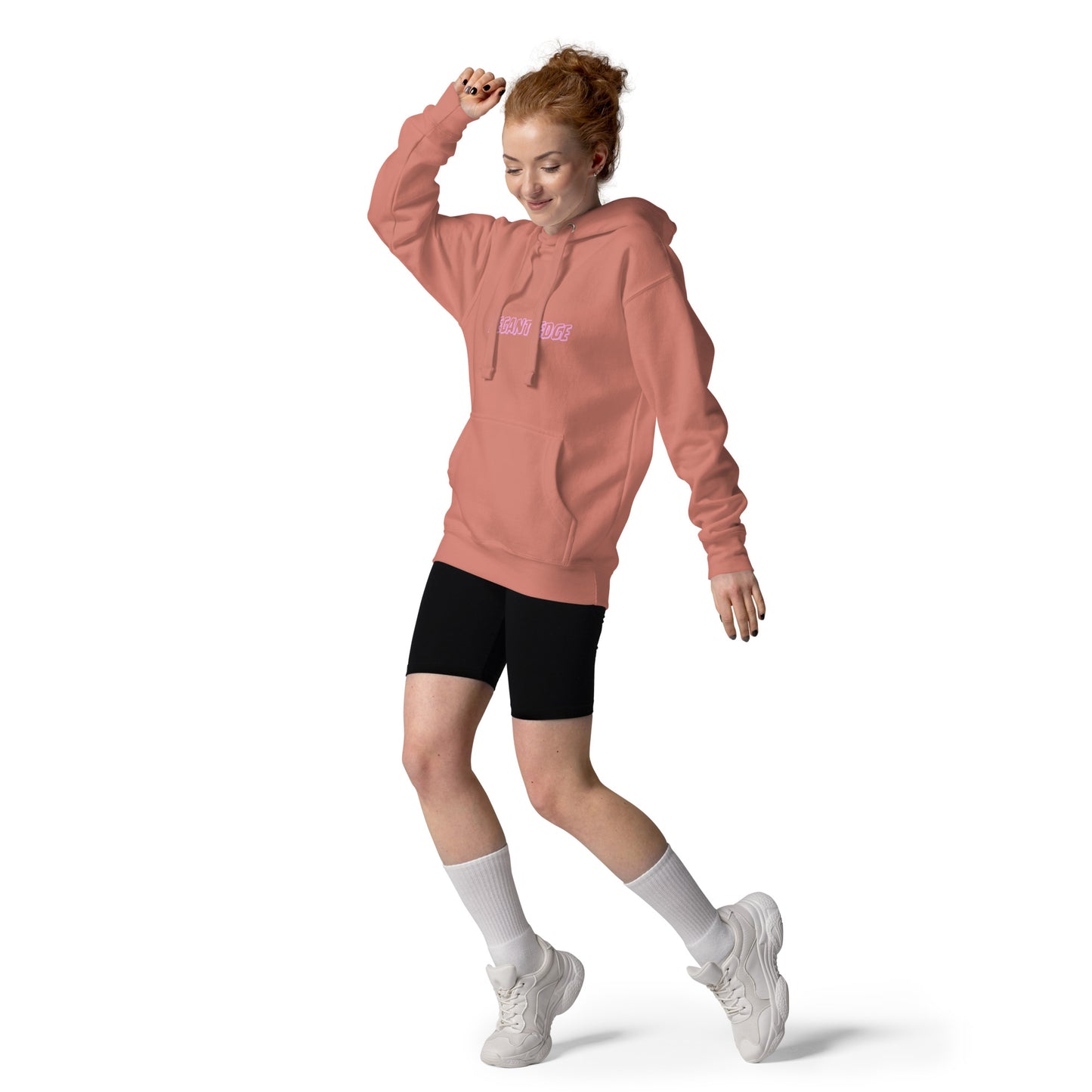 Noir Edge Hoodie - Left Placement product image 13 in Maroon, size S, with front view and left placement.