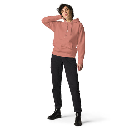 Image 11 of Maroon Solmane Hoodie - Left Placement, size S, with Leo artwork visible in front view.