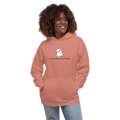Boo Luxe Hoodie - Left Placement image 17 in Team Royal, size M, showing front view for the Fa Boo Lous design.