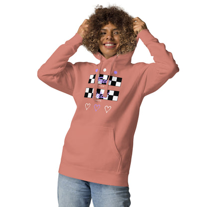 Freeborne Hoodie - Left Placement image 16 in Charcoal Heather, size XL, showing front view for the Free Spirits design.
