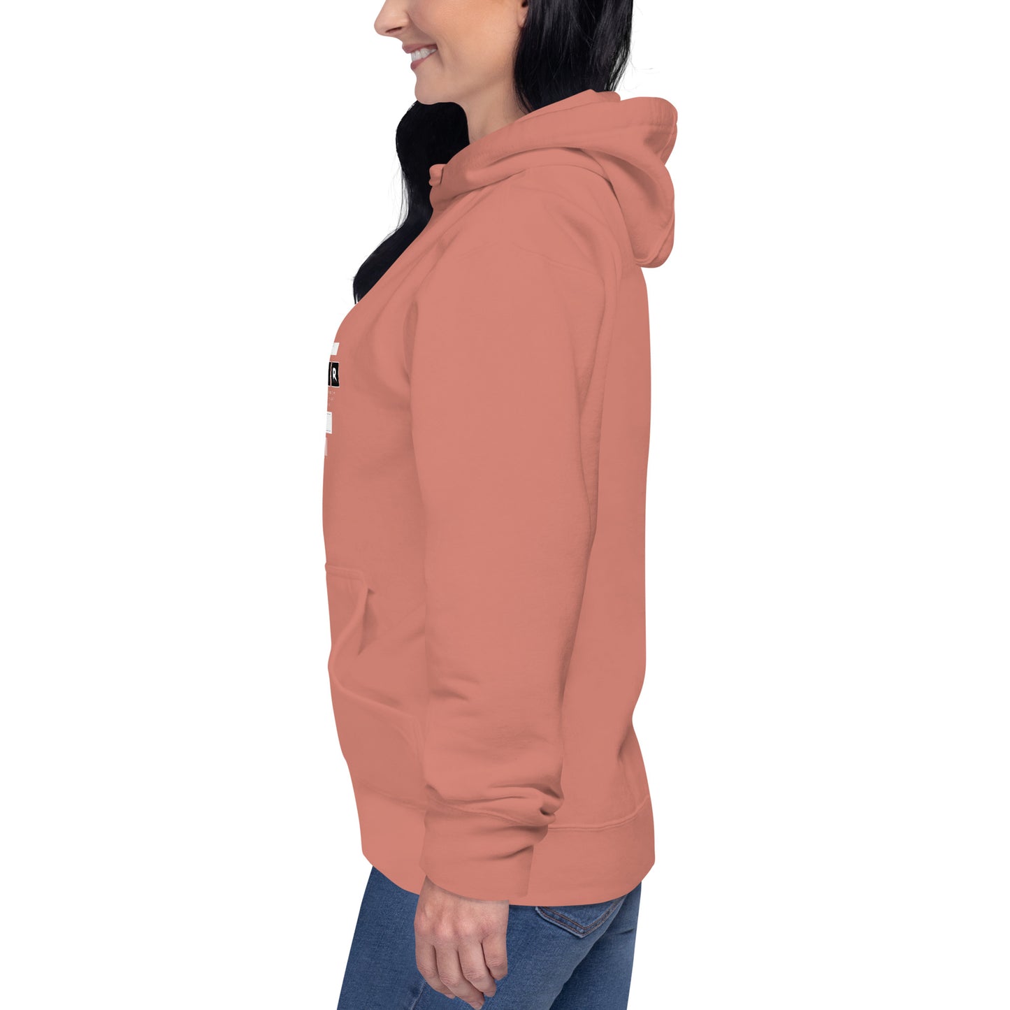 Impact Form Hoodie - Left Placement by R.A. Apparel, image 47, left-side angle, Forest Green, size 2XL, left placement.