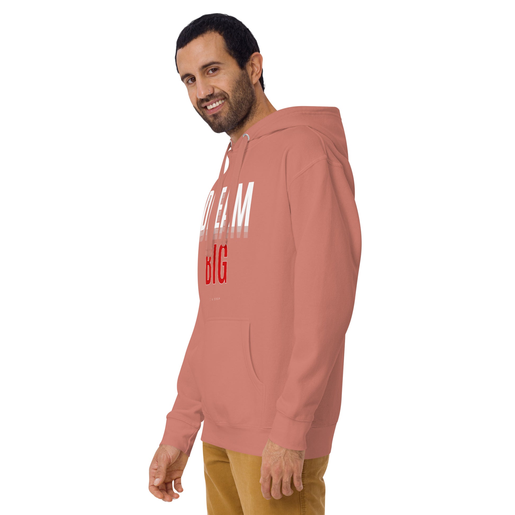 Skyline Dream Hoodie - Left Placement by R.A. Apparel, image 23, front view, left-side angle, Vintage Black, size L, left placement.