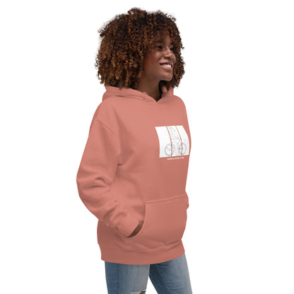 Ever After Hoodie - Left Placement by R.A. Apparel, image 28, front view, right-side angle, Vintage Black, size XL, left placement.