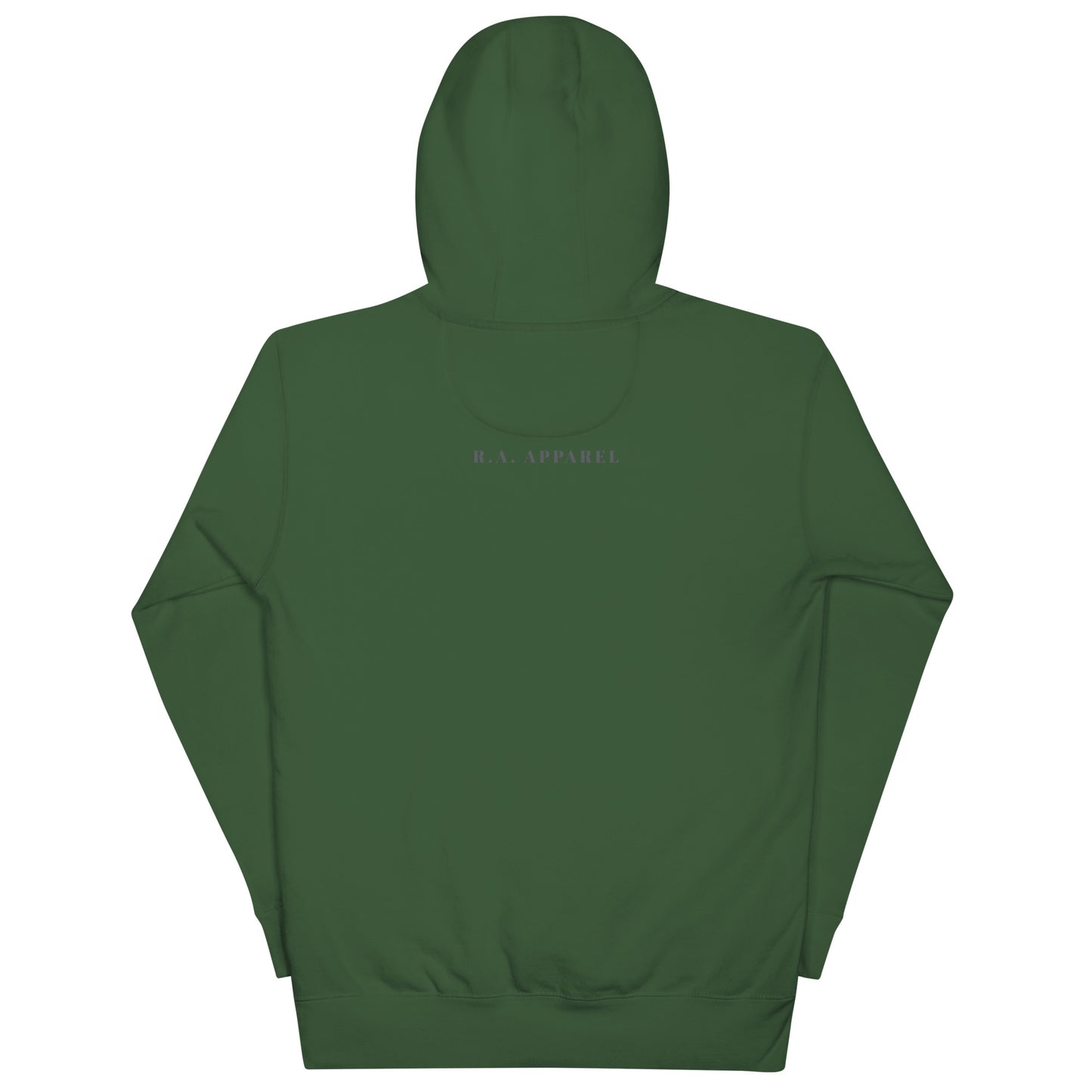 Astral Circle Hoodie - Left Placement product image 22 in Charcoal Heather, size XL, with back view and left placement.