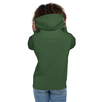 Image 20 of Purple Wild Call Hoodie - Left Placement, size M, with Rawr artwork visible in back view.