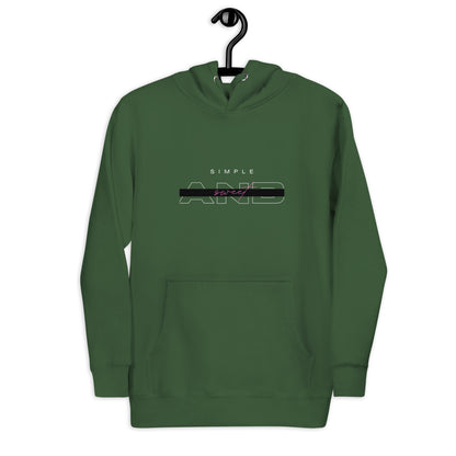 Sweet Minimal Hoodie - Left Placement image 28: Team Royal version, size XL with front view of the Simple and Sweet range.