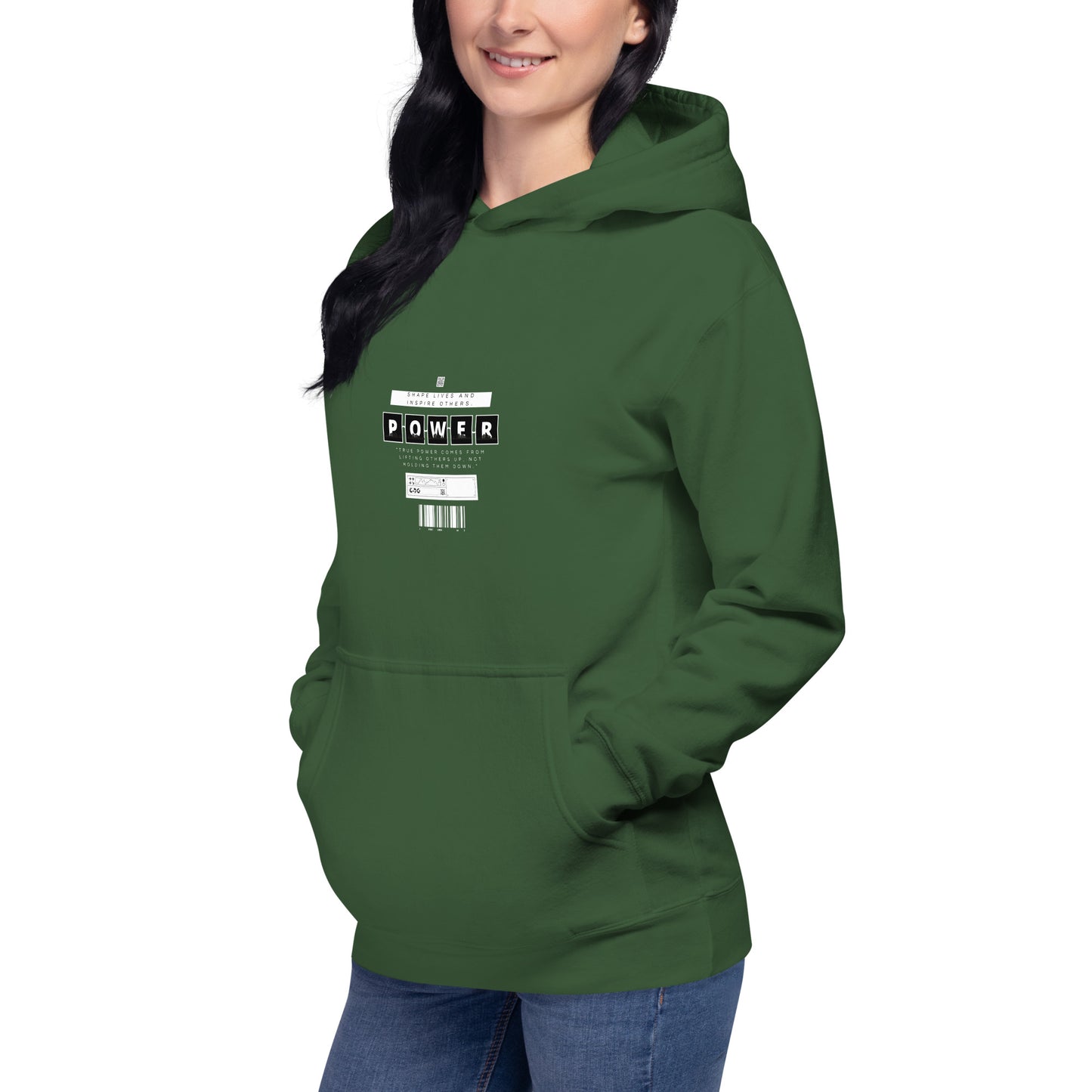 Impact Form Hoodie - Left Placement image 78 in Sky Blue, size 3XL, showing front view, left-side angle for the Shape Lives design.