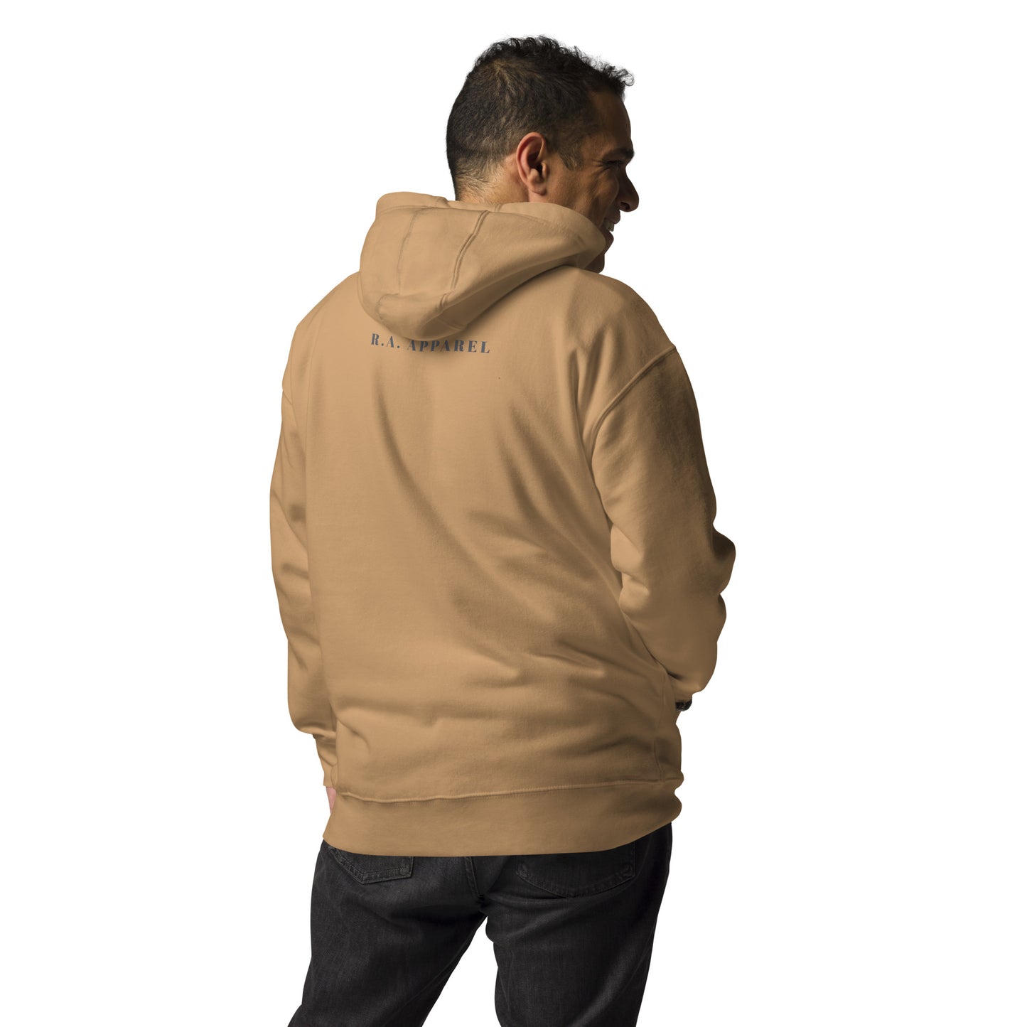 Image 28 of Purple Twin Signal Hoodie - Left Placement, size XL, with Gemini artwork visible in back view.