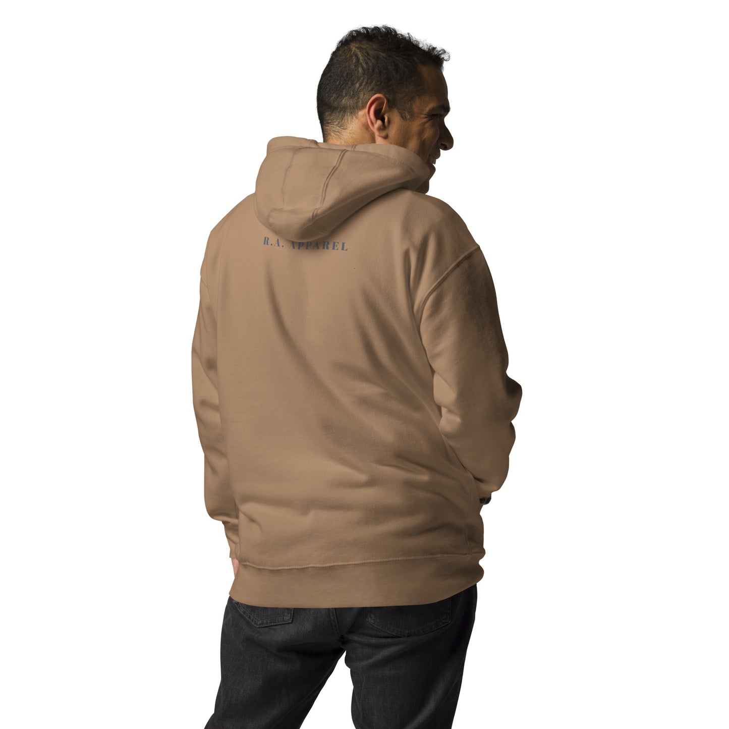 Twin Signal Hoodie - Left Placement image 26: Purple version, size M with back view of the Gemini range.